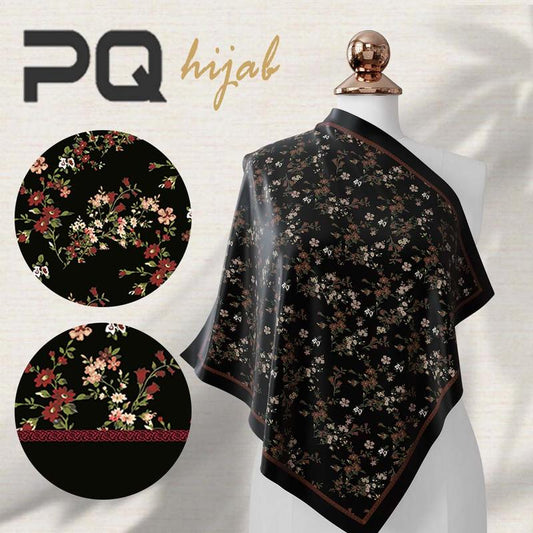 PANDA QUEENIE TUDUNG BAWAL PRINTED TUDUNG BAWAL CORAK PRINTED HIJAB COTTON VOILE PRINTED BAWAL NEW HIJAB nathalable hijab herlen hijab printed bawal cotton Square Flowy