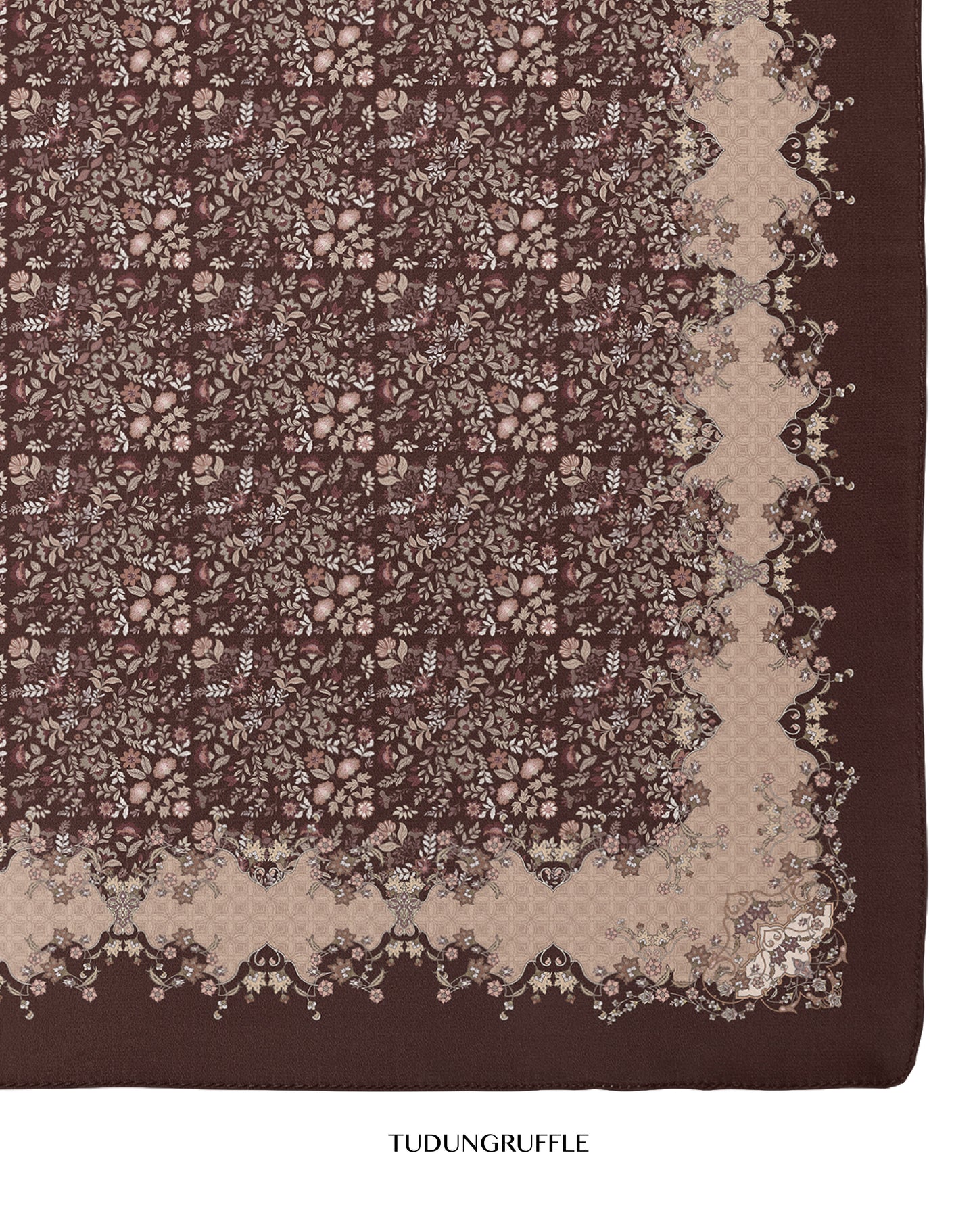 Henna in Cocoa Cotton Shawl