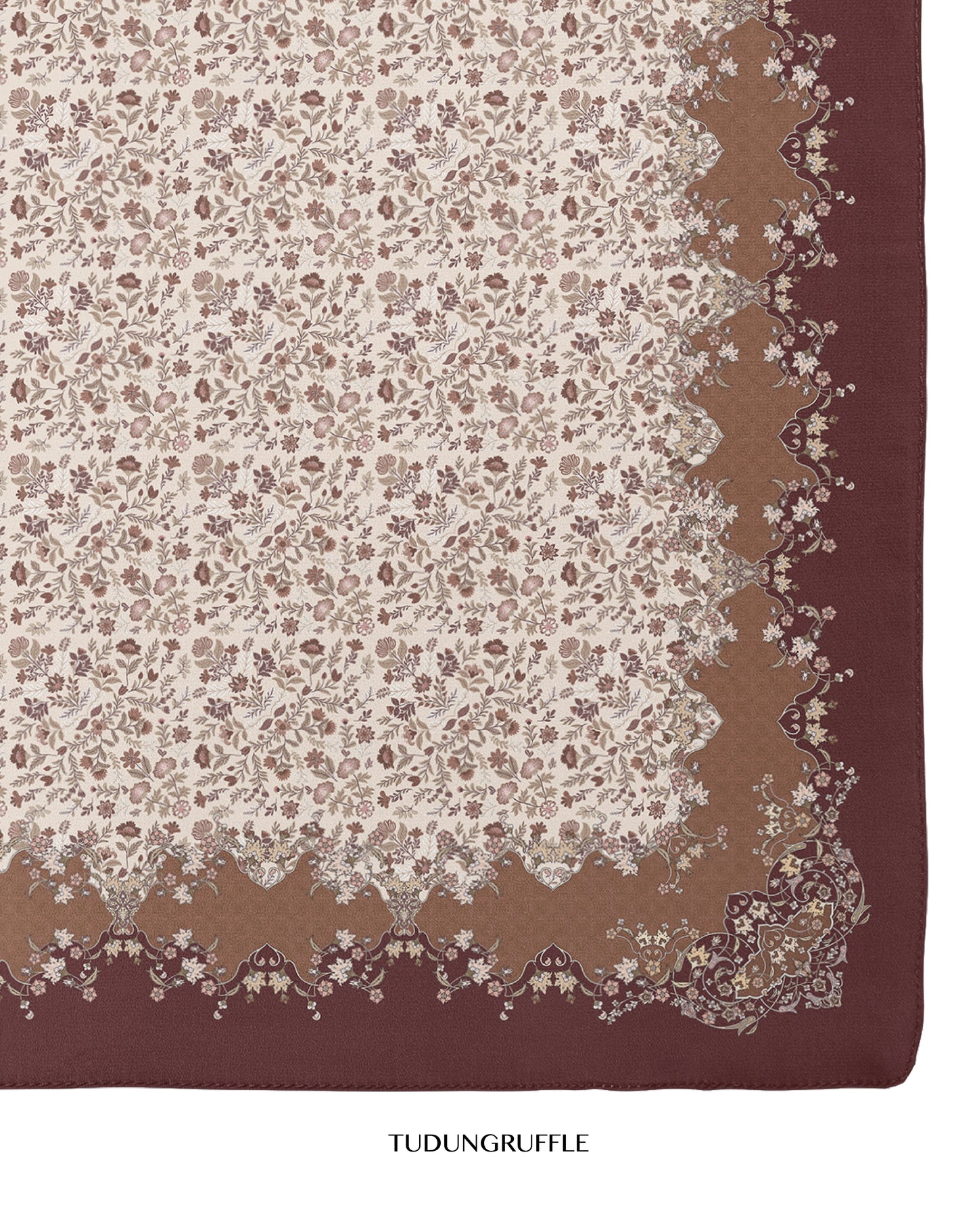 Henna in Mahogany Cotton Shawl