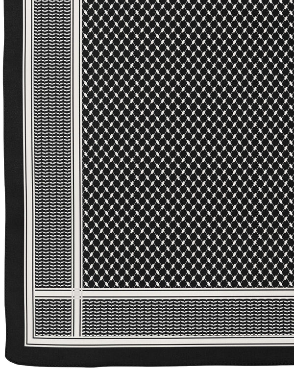 Kaffiyeh in Jet Black