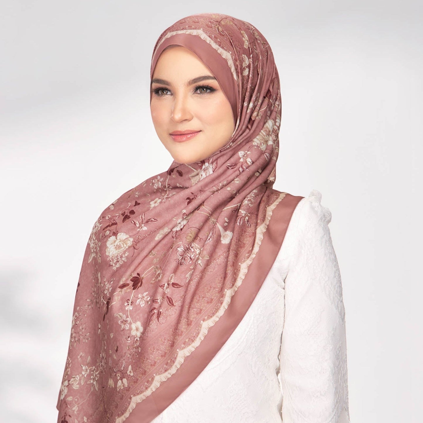 Enchanted in Petal Satin Shawl