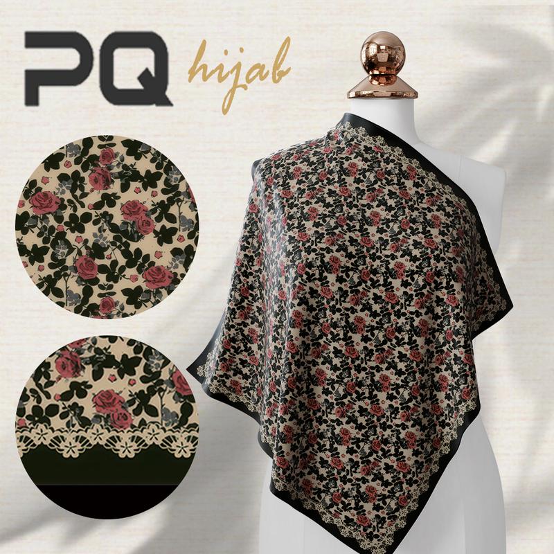 PANDA QUEENIE TUDUNG BAWAL PRINTED TUDUNG BAWAL CORAK PRINTED HIJAB COTTON VOILE PRINTED BAWAL NEW HIJAB nathalable hijab herlen hijab printed bawal cotton Square Flowy