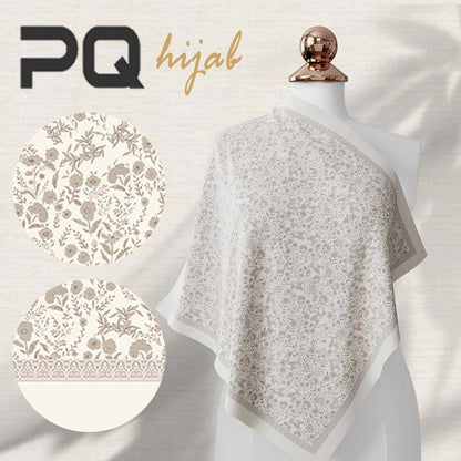 PANDA QUEENIE TUDUNG BAWAL PRINTED TUDUNG BAWAL CORAK PRINTED HIJAB COTTON VOILE PRINTED BAWAL NEW HIJAB nathalable hijab herlen hijab printed bawal cotton Square Flowy