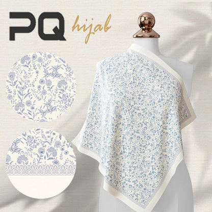 PANDA QUEENIE TUDUNG BAWAL PRINTED TUDUNG BAWAL CORAK PRINTED HIJAB COTTON VOILE PRINTED BAWAL NEW HIJAB nathalable hijab herlen hijab printed bawal cotton Square Flowy
