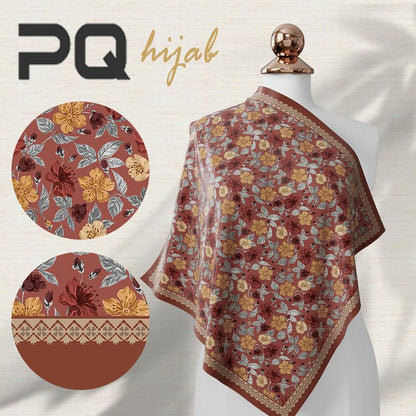 PANDA QUEENIE TUDUNG BAWAL PRINTED TUDUNG BAWAL CORAK PRINTED HIJAB COTTON VOILE PRINTED BAWAL NEW HIJAB nathalable hijab herlen hijab printed bawal cotton Square Flowy