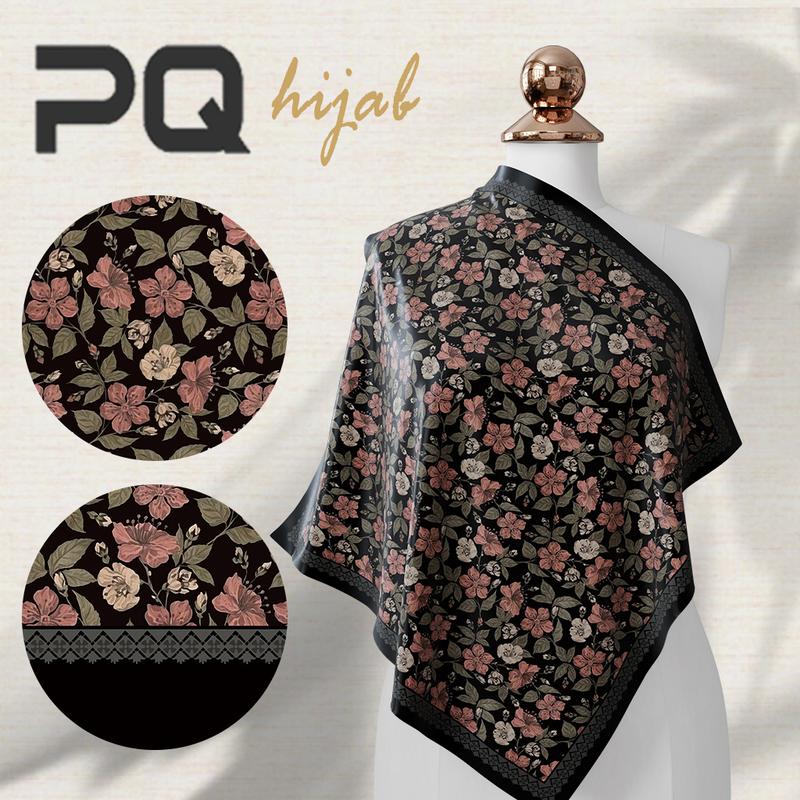 PANDA QUEENIE TUDUNG BAWAL PRINTED TUDUNG BAWAL CORAK PRINTED HIJAB COTTON VOILE PRINTED BAWAL NEW HIJAB nathalable hijab herlen hijab printed bawal cotton Square Flowy