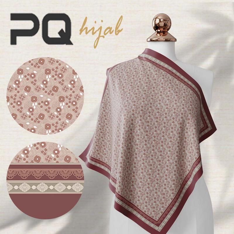 PANDA QUEENIE TUDUNG BAWAL PRINTED TUDUNG BAWAL CORAK PRINTED HIJAB COTTON VOILE PRINTED BAWAL NEW HIJAB nathalable hijab herlen hijab printed bawal cotton Square Flowy