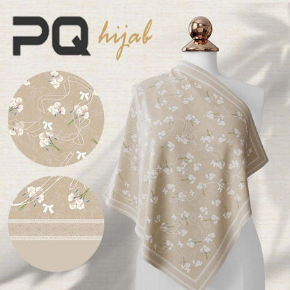 PANDA QUEENIE TUDUNG BAWAL PRINTED TUDUNG BAWAL CORAK PRINTED HIJAB COTTON VOILE PRINTED BAWAL NEW HIJAB nathalable hijab herlen hijab printed bawal cotton Square Flowy