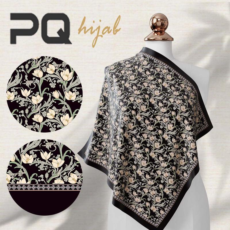 PANDA QUEENIE TUDUNG BAWAL PRINTED TUDUNG BAWAL CORAK PRINTED HIJAB COTTON VOILE PRINTED BAWAL NEW HIJAB nathalable hijab herlen hijab printed bawal cotton Square Flowy