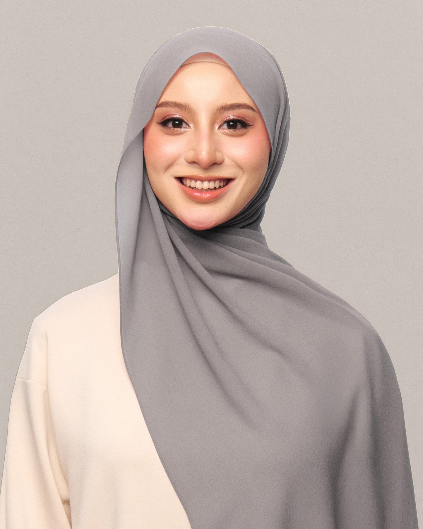 Safiyya Pearl Chiffon Shawl