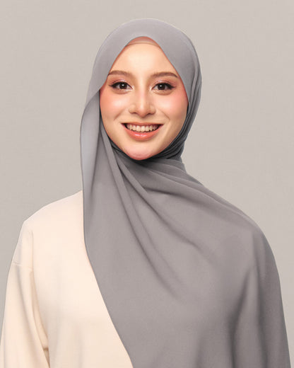 Safiyya Pearl Chiffon Shawl