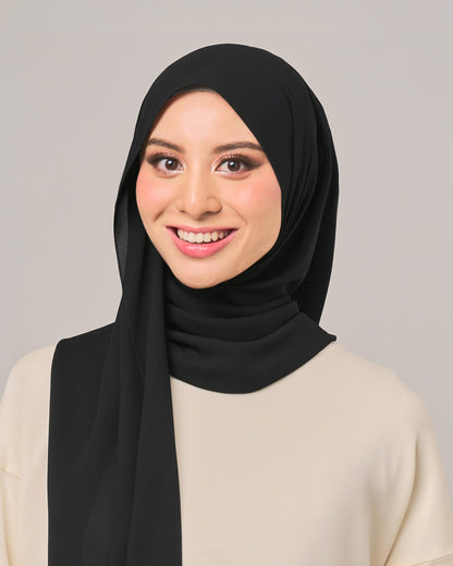 Ayra Hoodie Crepe Chiffon Shawl