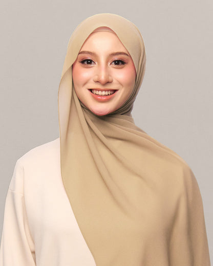 Safiyya Pearl Chiffon Shawl
