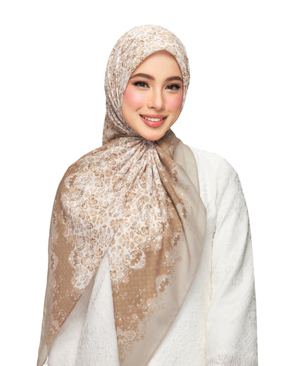 Henna in Dust Cotton Shawl