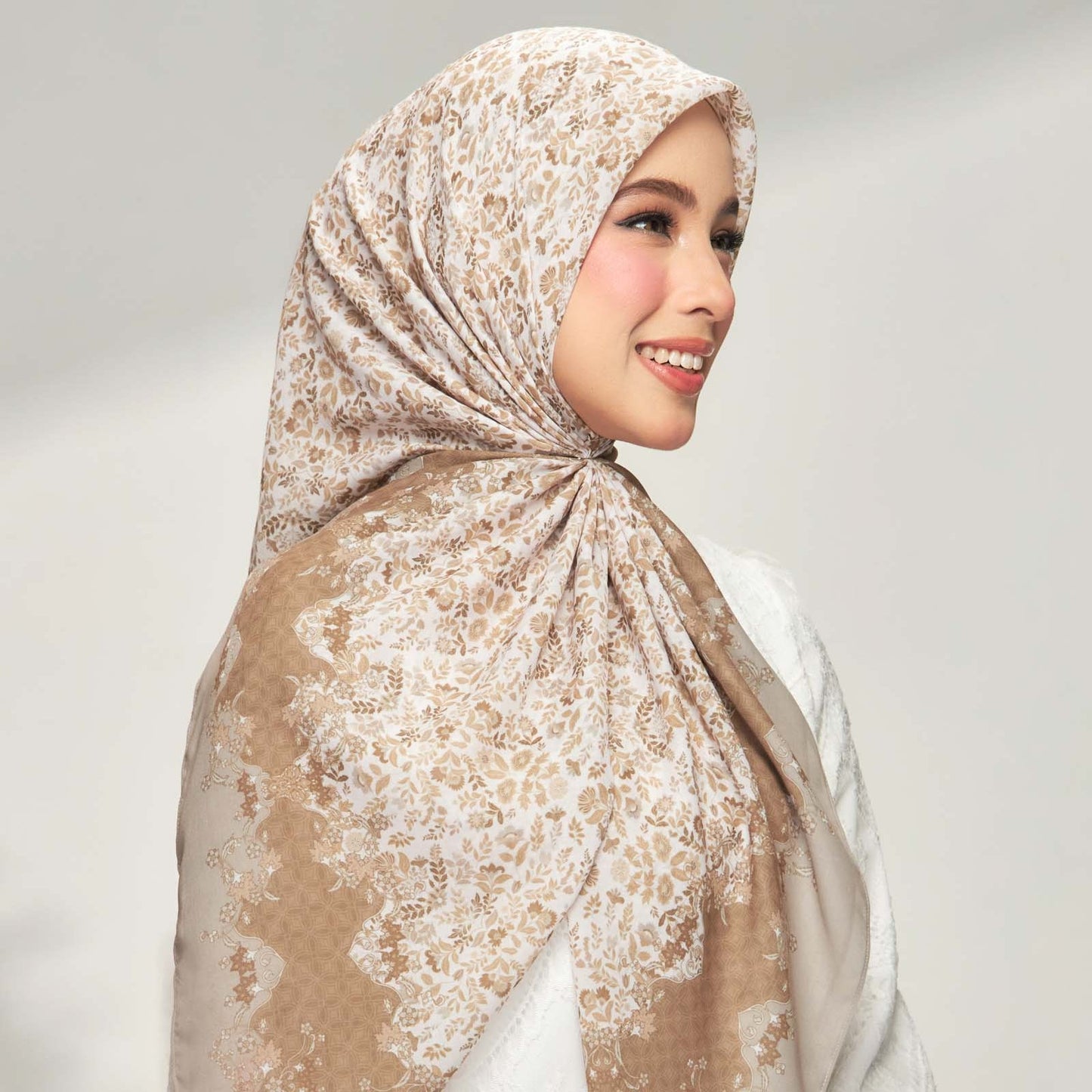 Henna in Dust Cotton Shawl