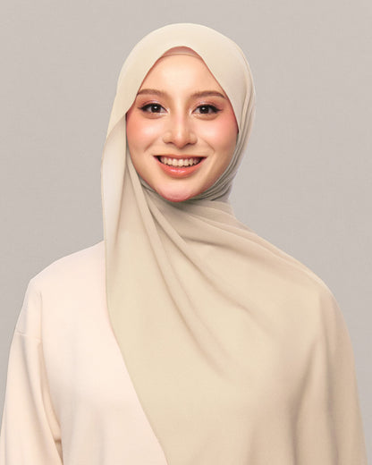Safiyya Pearl Chiffon Shawl
