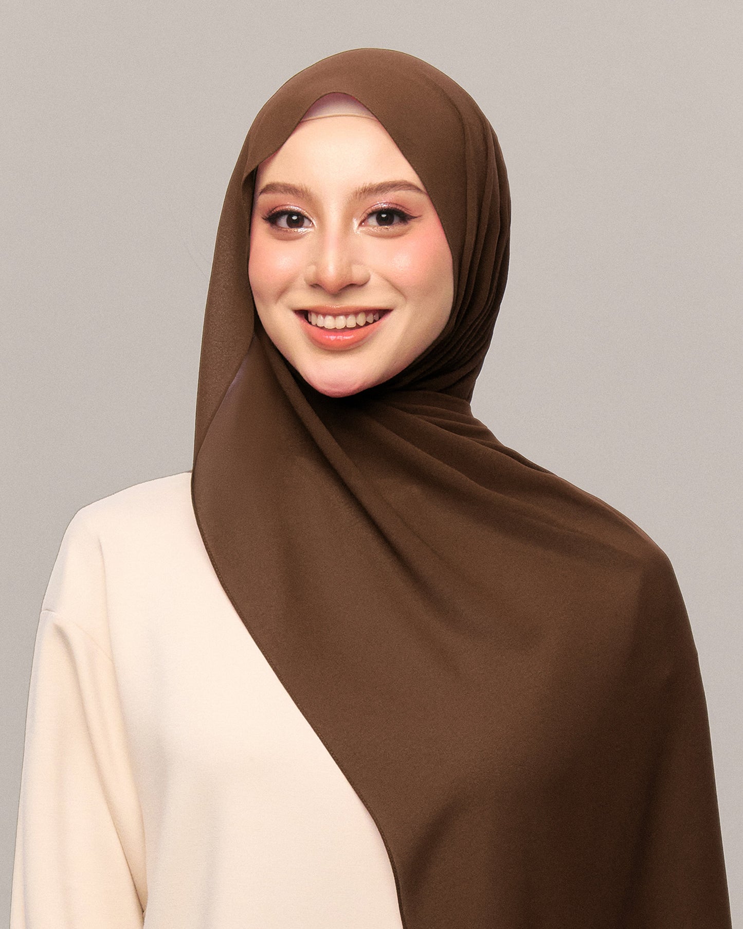 Safiyya Pearl Chiffon Shawl