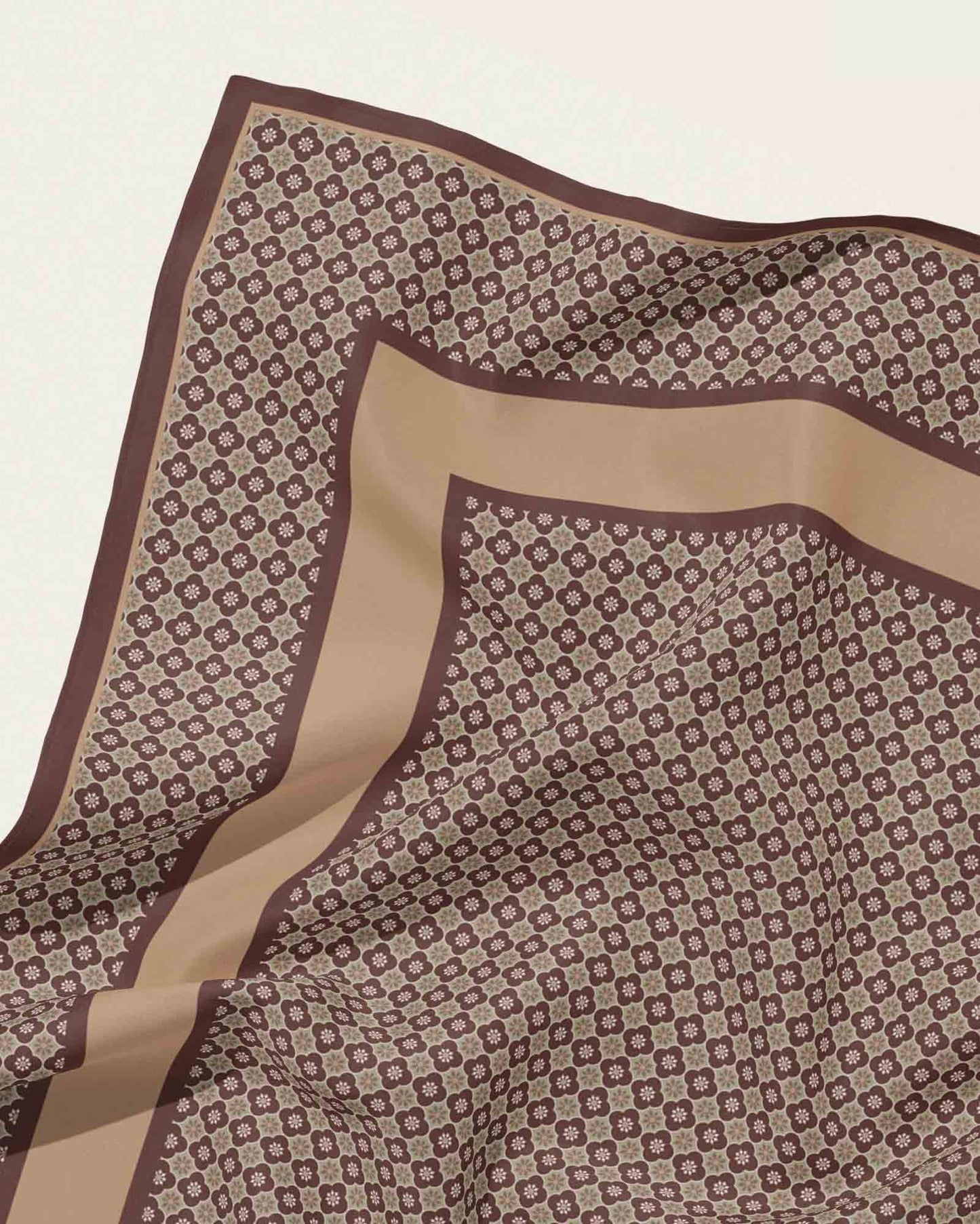 Zellij Square in  Granite Brown