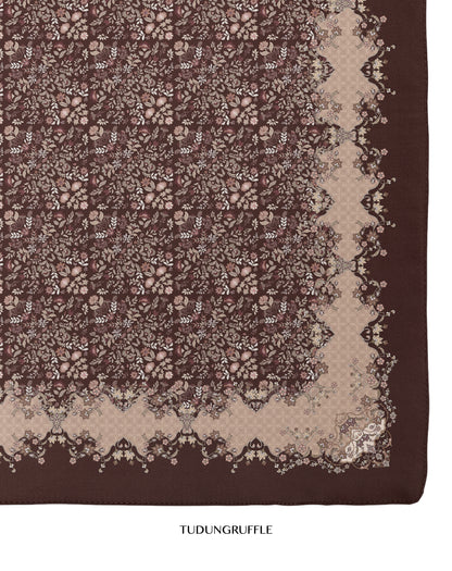 Henna in Cocoa Cotton Shawl