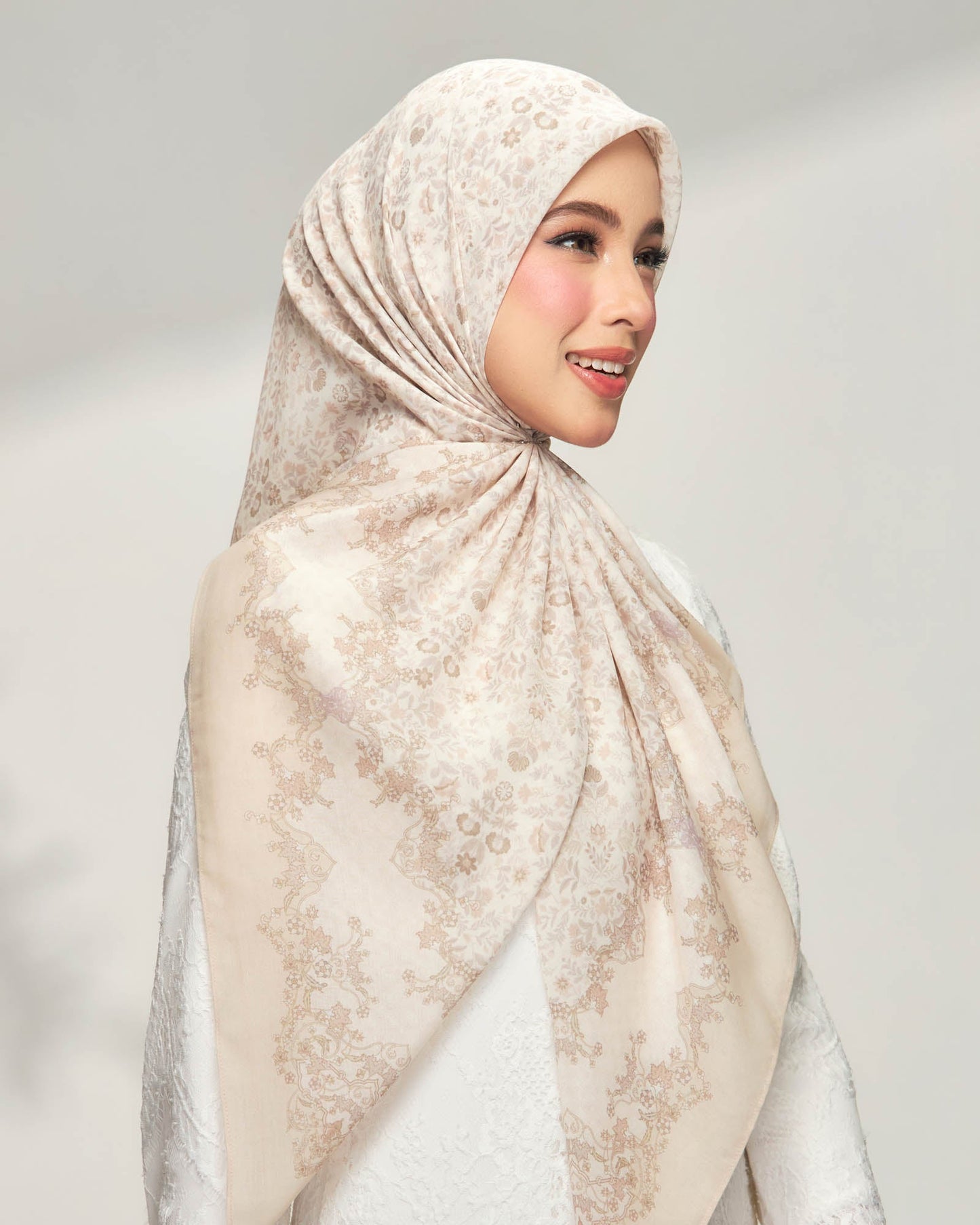 Henna in Jasmine Cotton Shawl