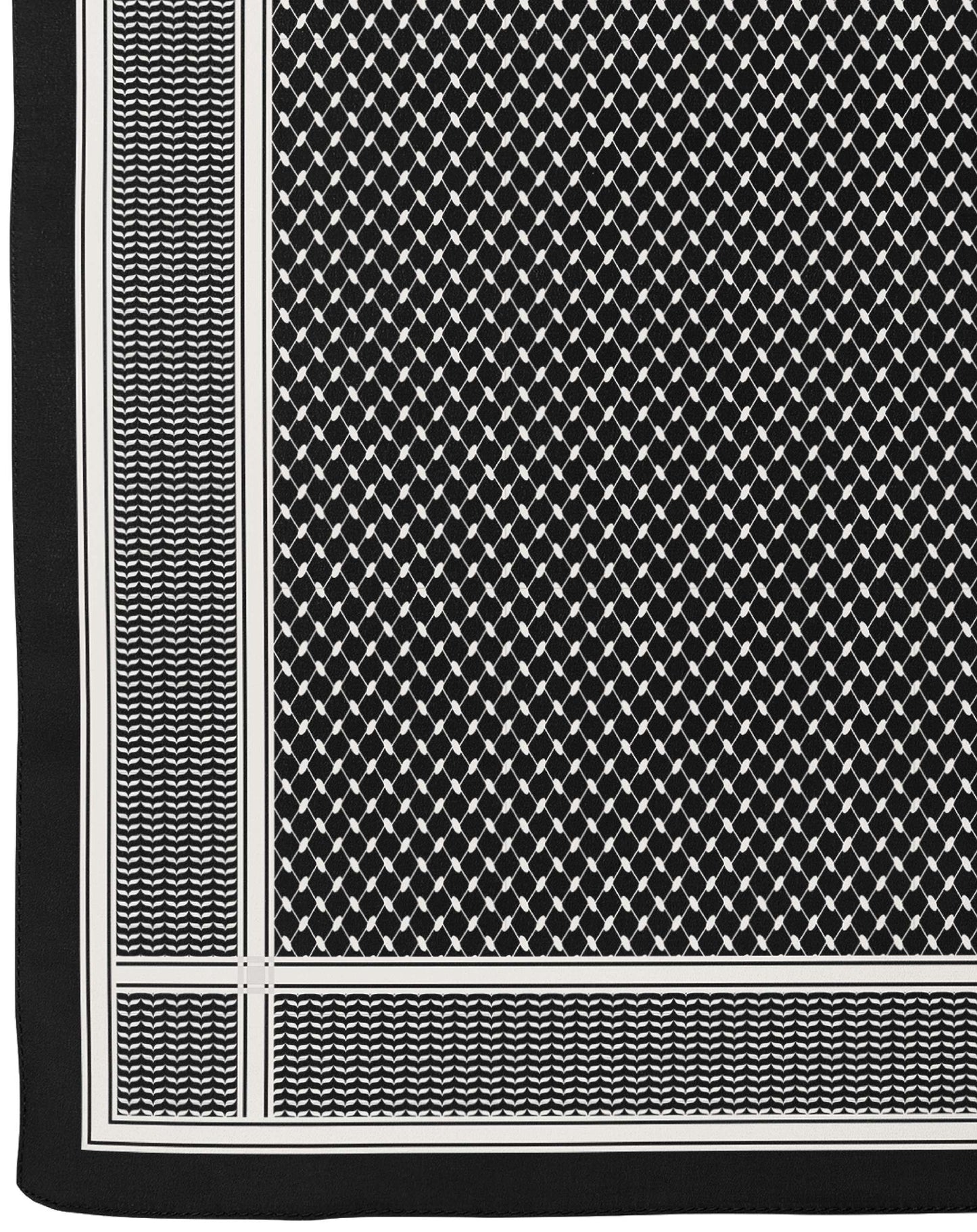 Kaffiyeh in Jet Black Shawl