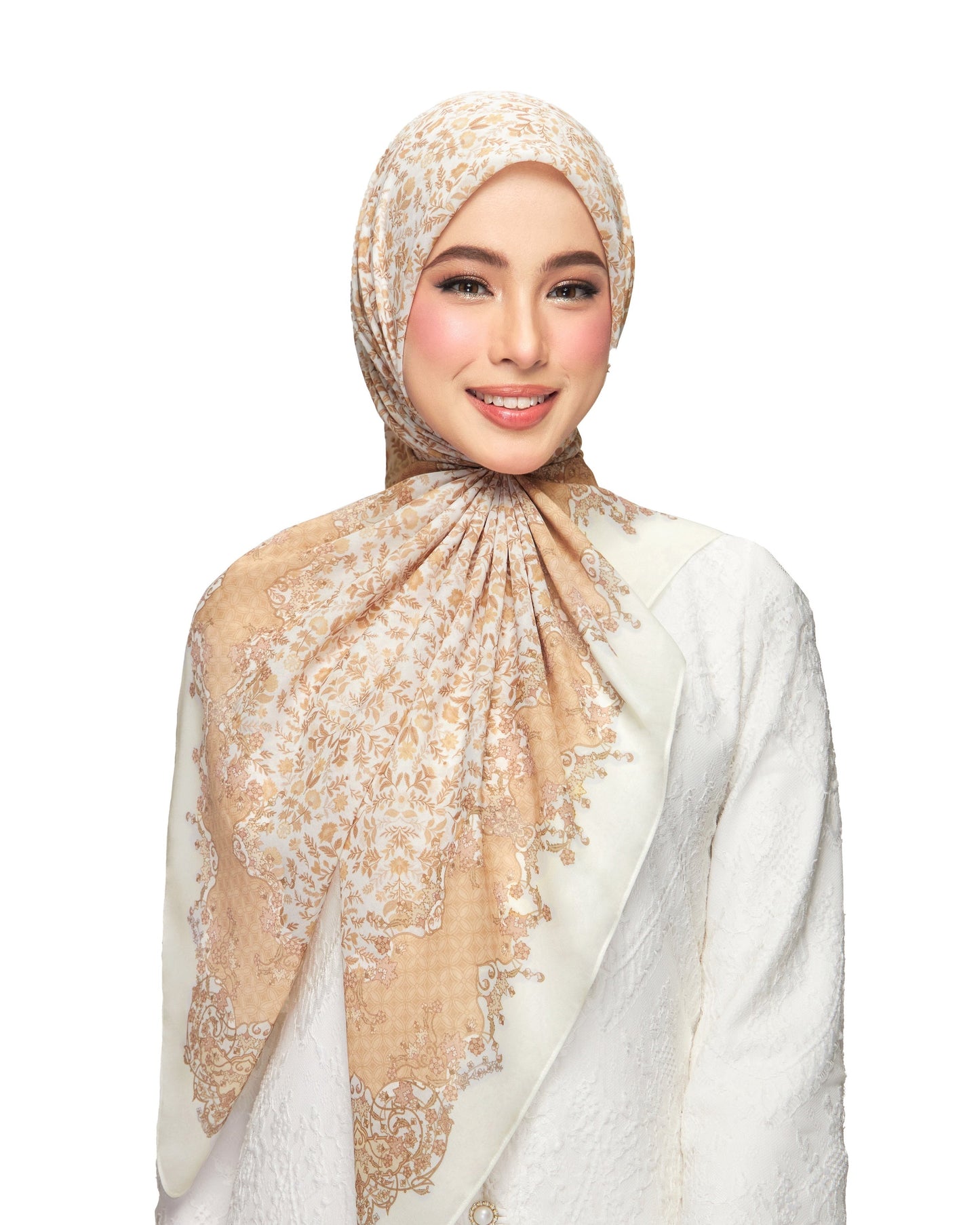 Henna in Lace Cotton Shawl