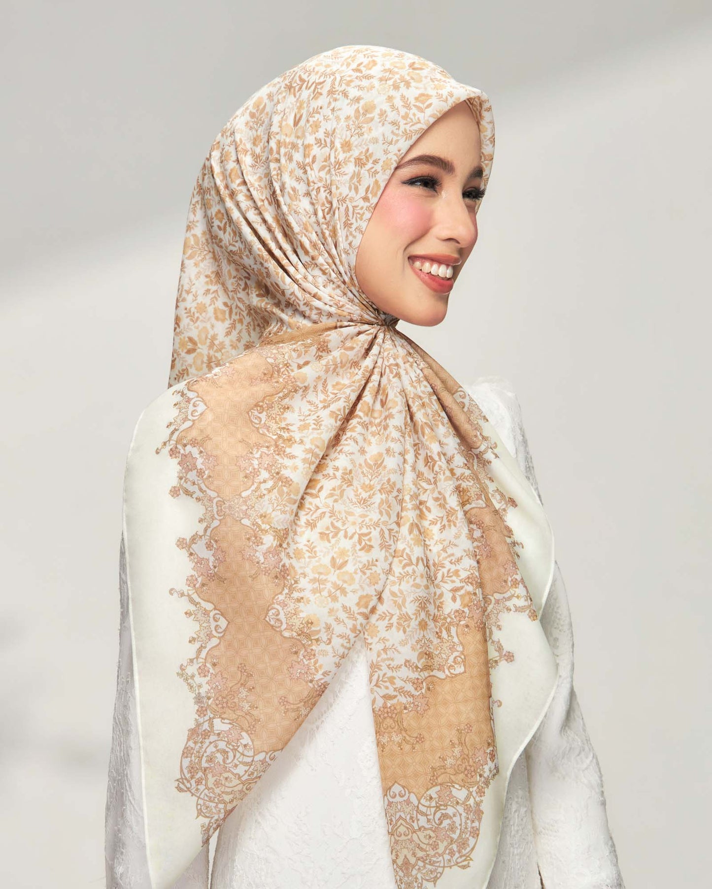 Henna in Lace Cotton Shawl