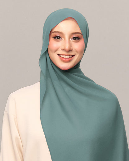 Safiyya Pearl Chiffon Shawl