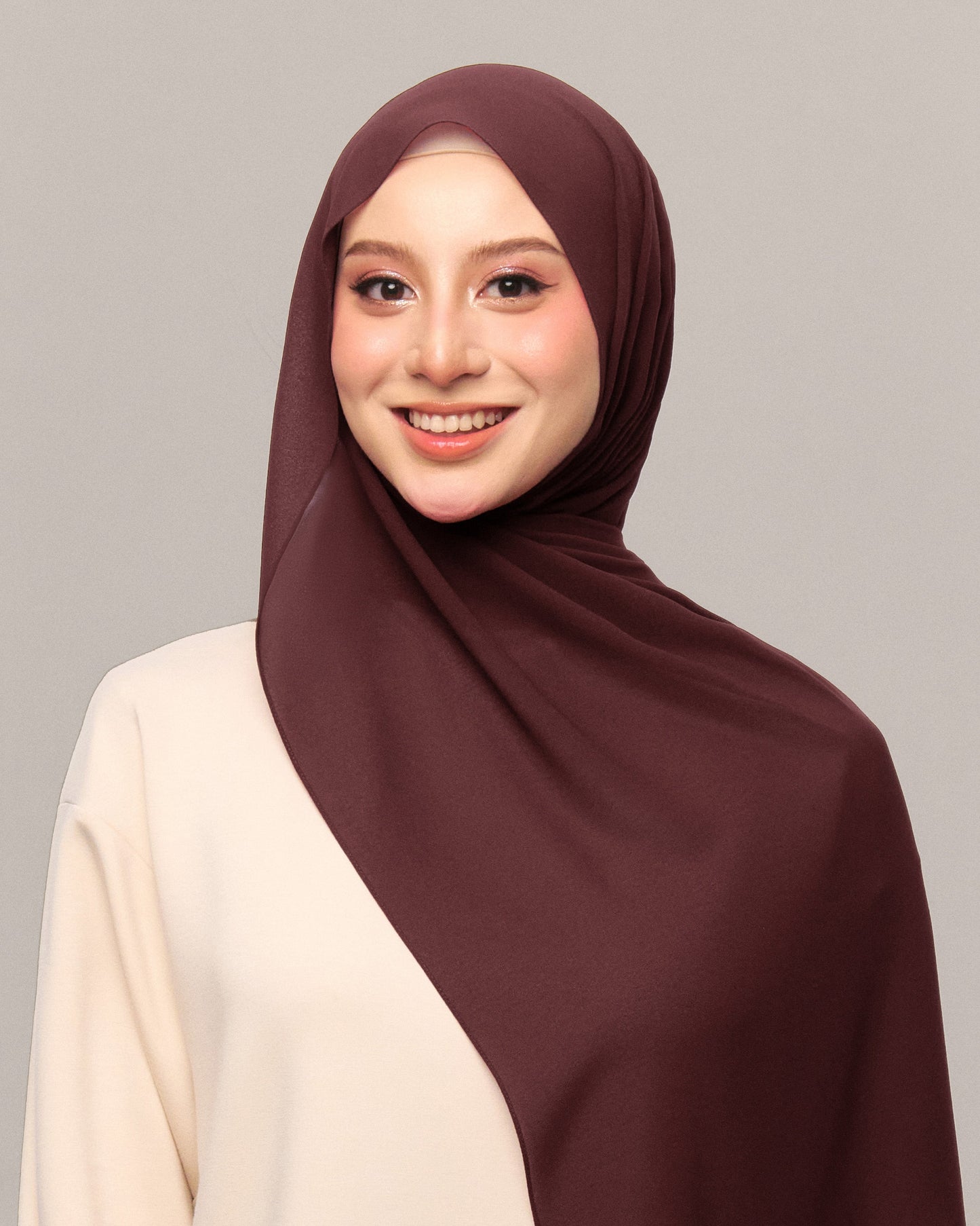 Safiyya Pearl Chiffon Shawl