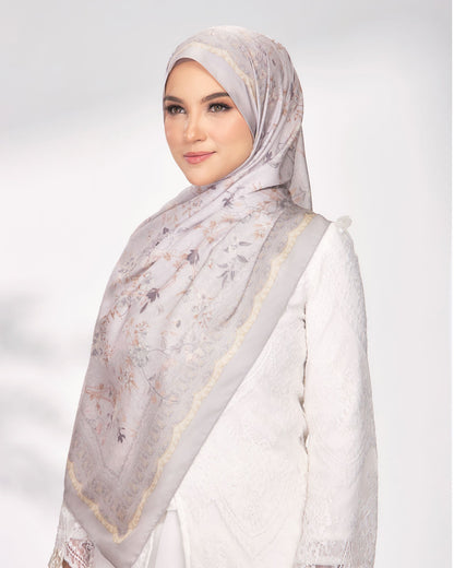 Enchanted in Mist Satin Shawl