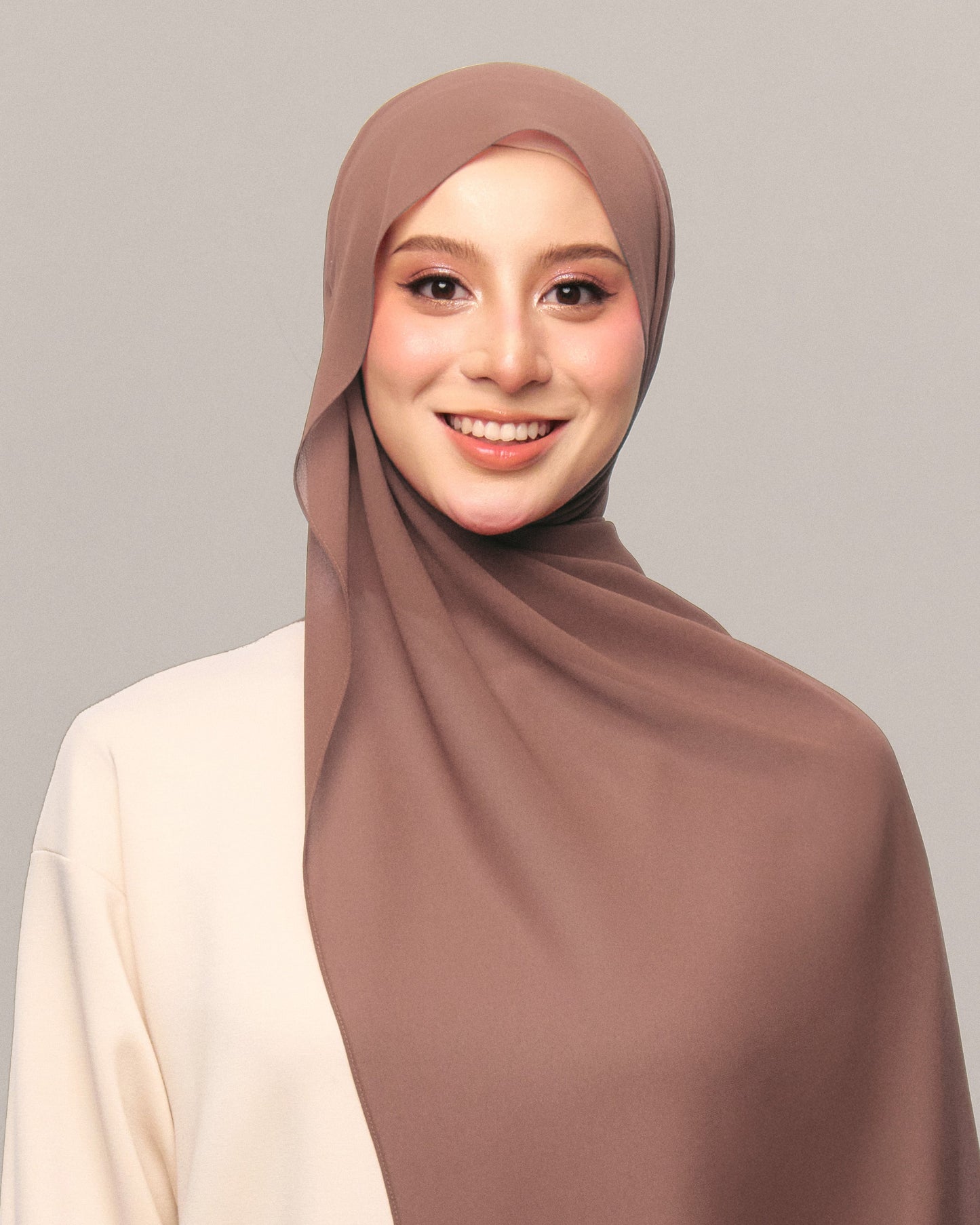 Safiyya Pearl Chiffon Shawl