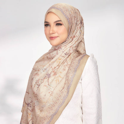 Enchanted in Oatmeal Satin Shawl