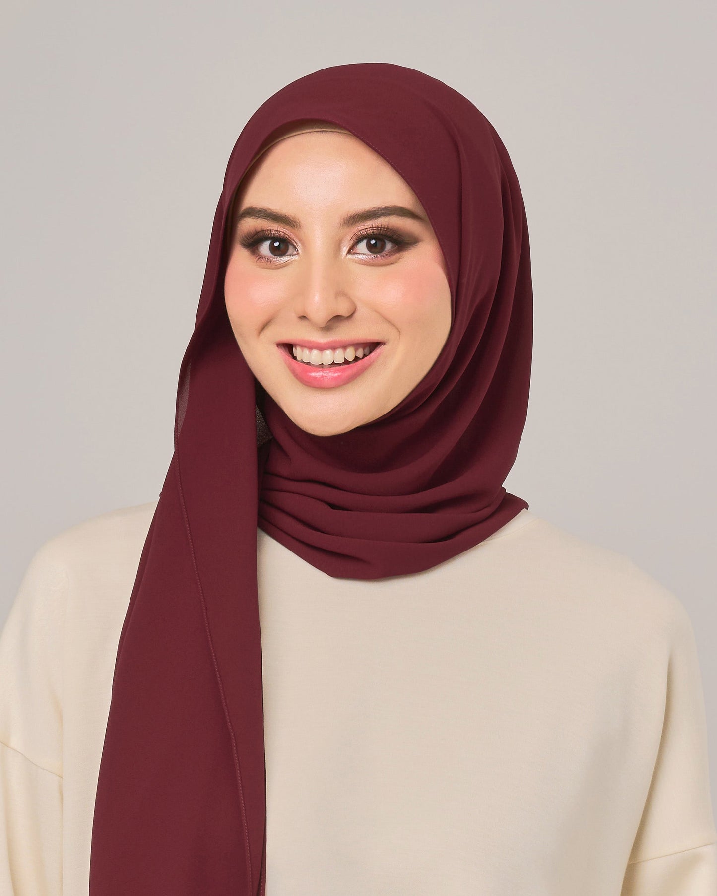 Ayra Hoodie Crepe Chiffon Shawl