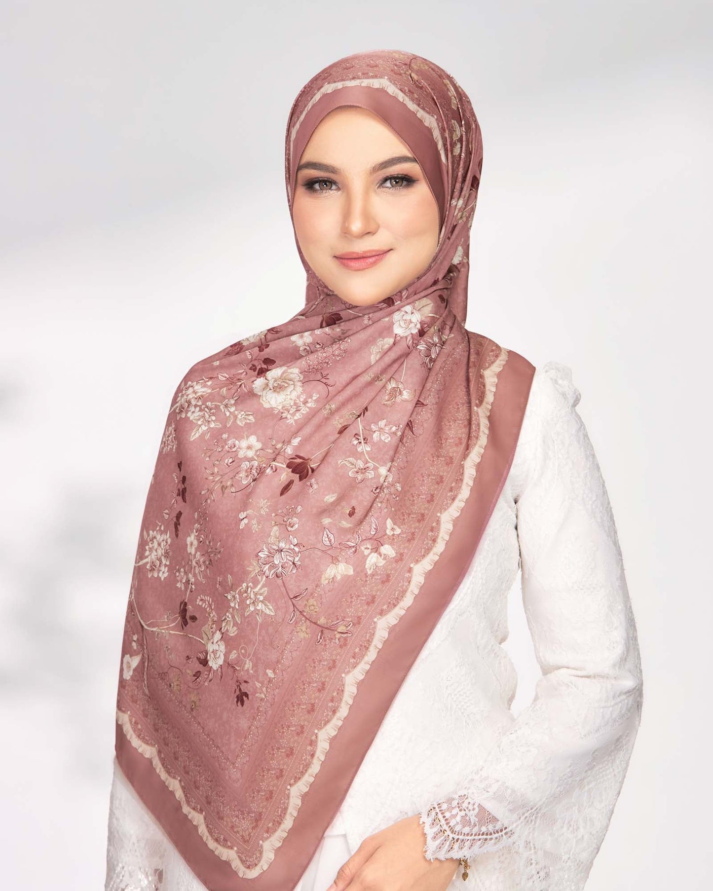 Enchanted in Petal Satin Shawl