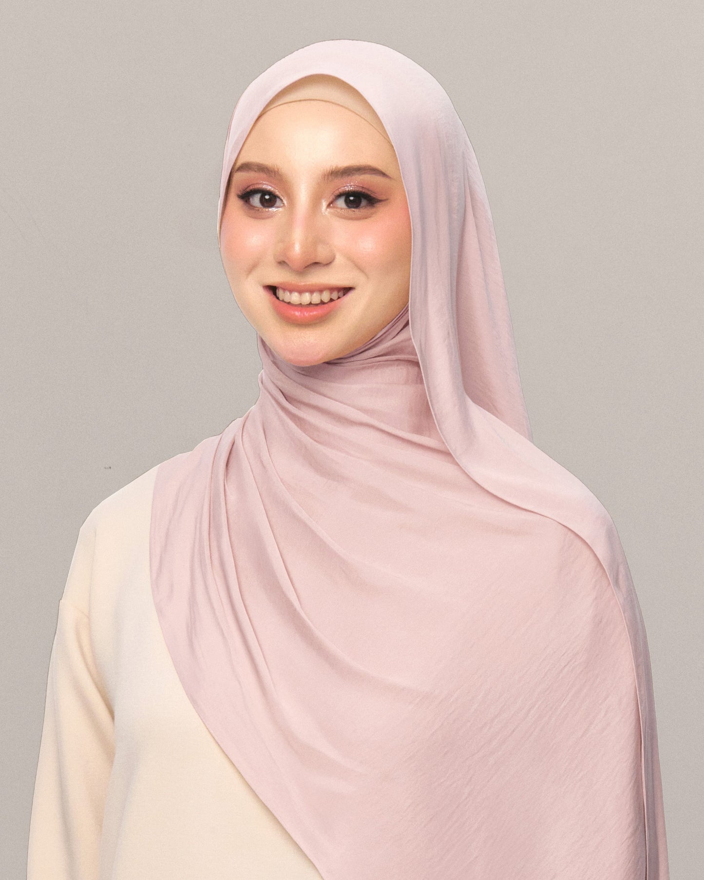 Inara Crumple Matte Satin Shawl