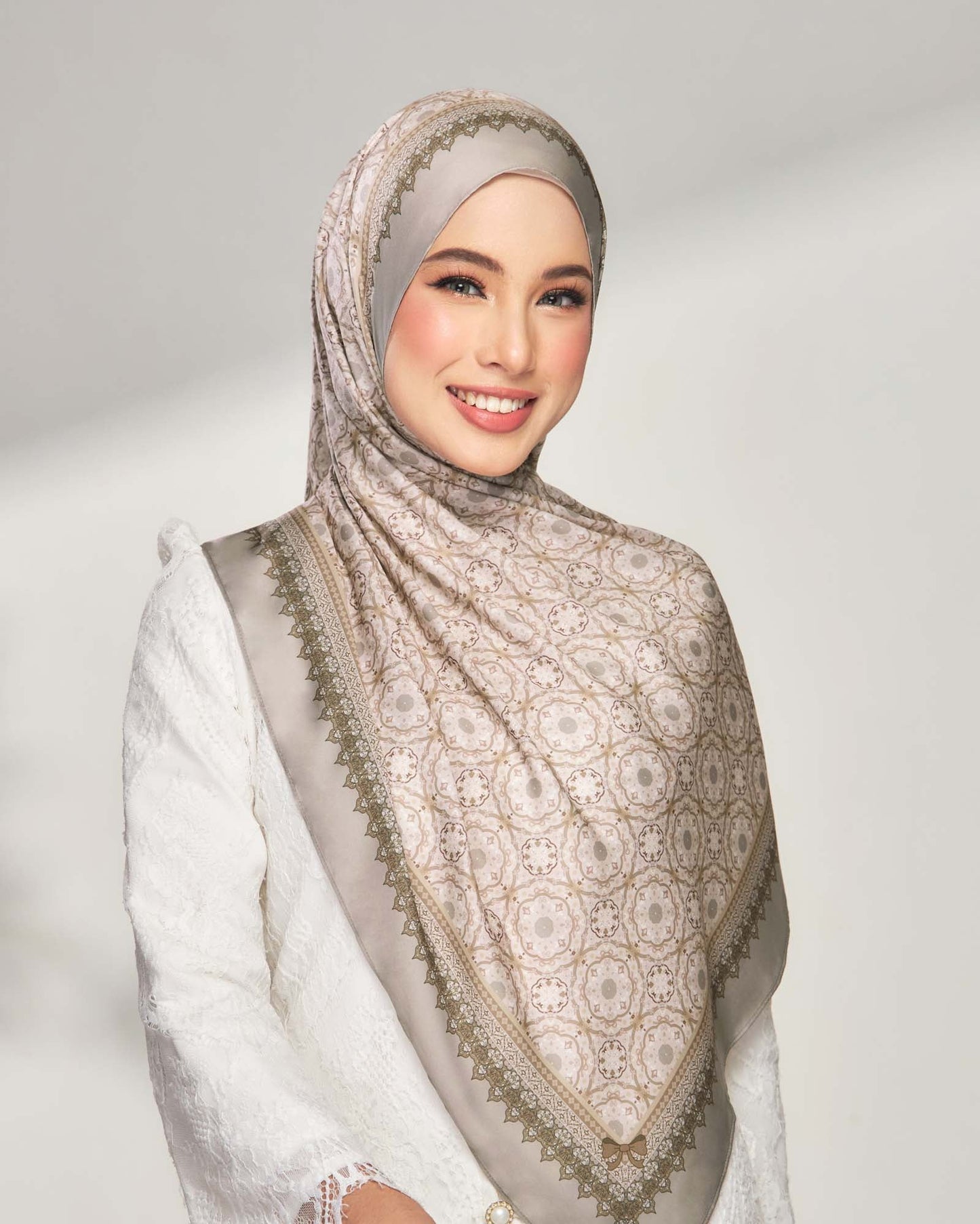 Maryam in Pride Satin Shawl