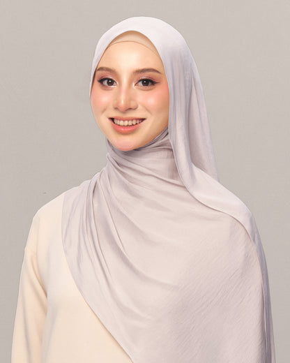 Inara Crumple Matte Satin Shawl