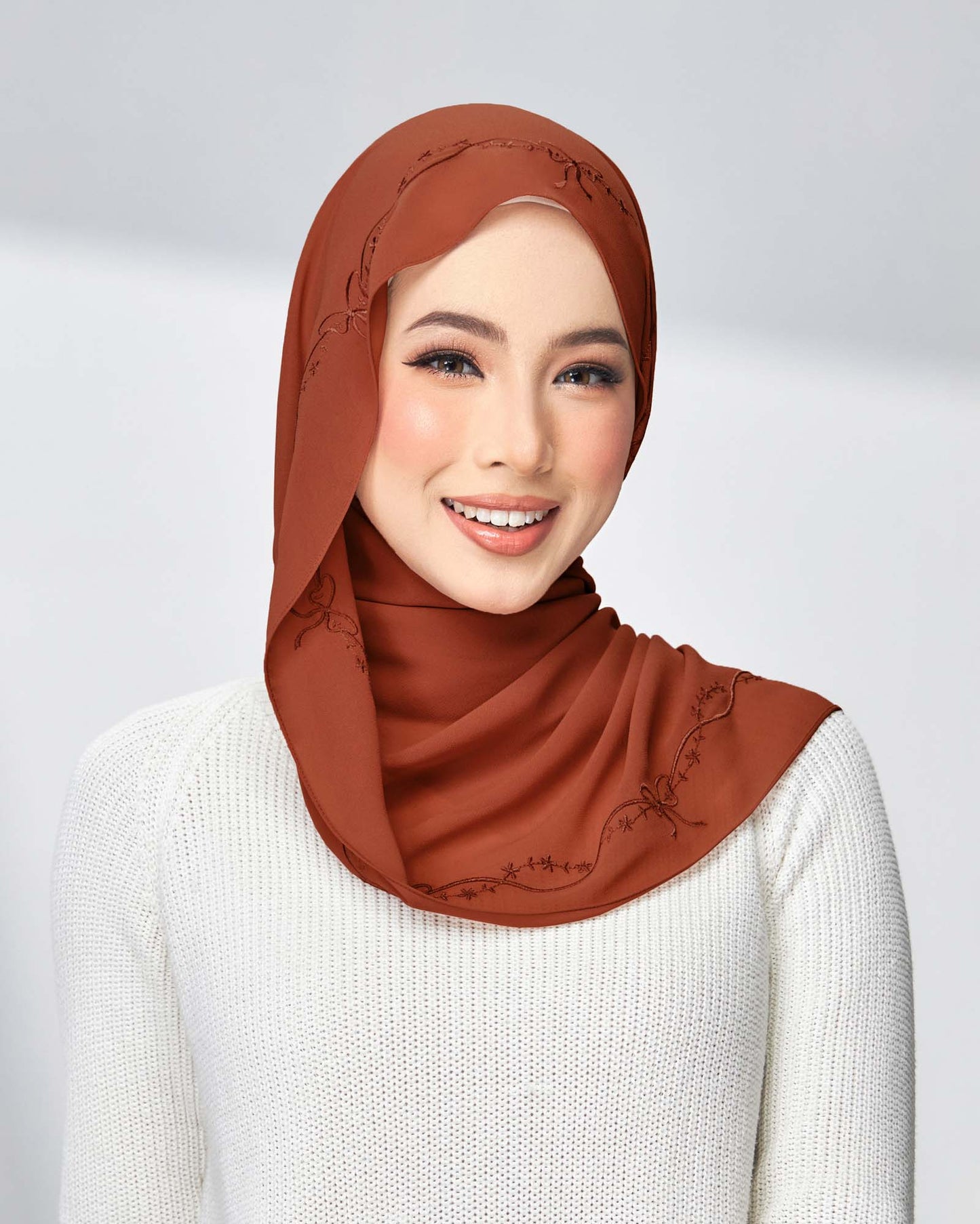 Elysian Pearl Chiffon Shawl