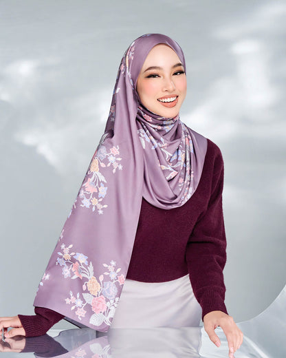 Gemala in Sari Satin Shawl