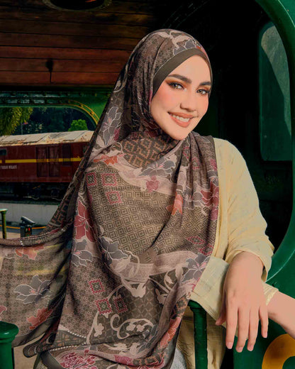 Serumpun in Selasih Cotton Shawl