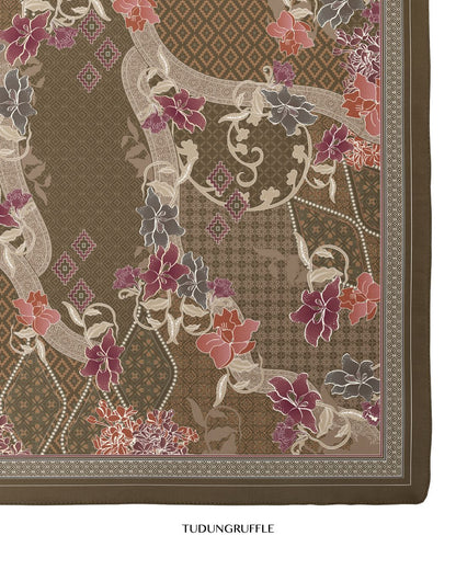 Serumpun in Selasih Cotton Shawl