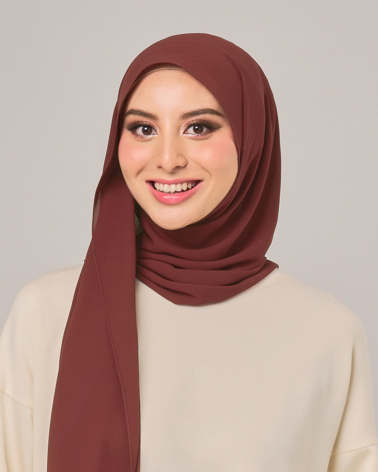 Ayra Hoodie Crepe Chiffon Shawl