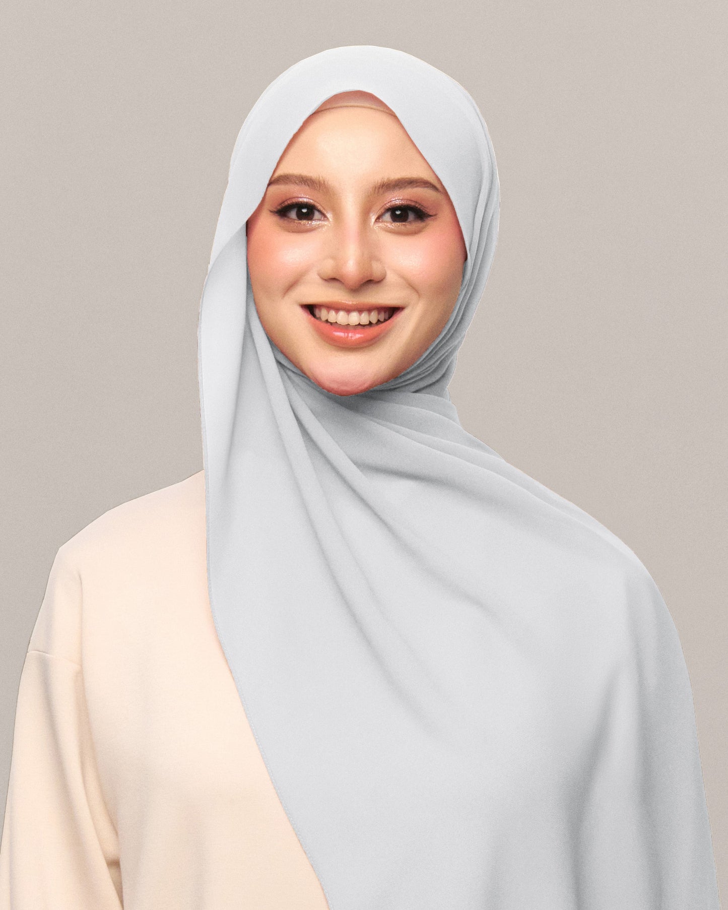 Safiyya Pearl Chiffon Shawl