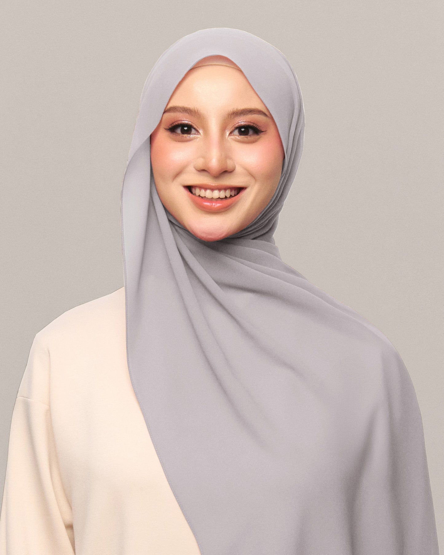 Safiyya Pearl Chiffon Shawl