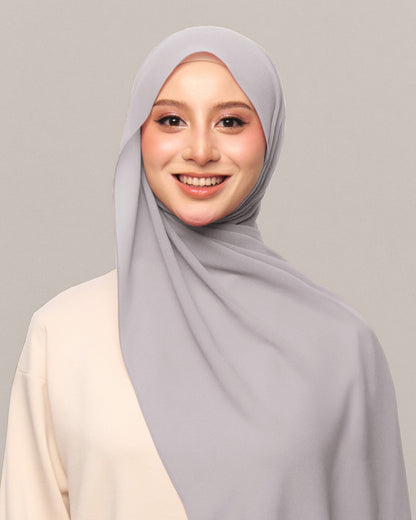 Safiyya Pearl Chiffon Shawl