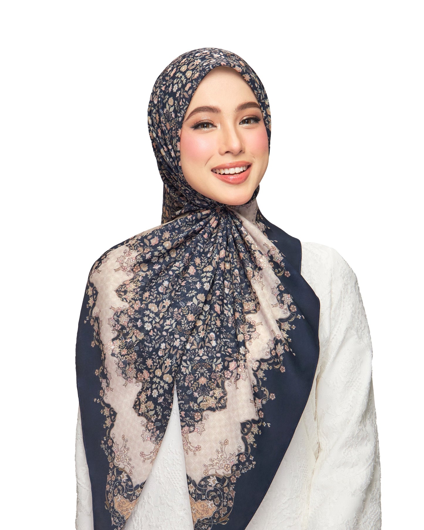 Henna in Twilight Cotton Shawl