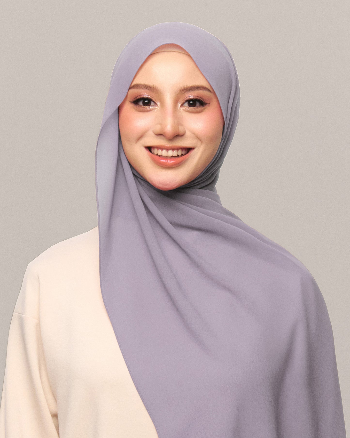 Safiyya Pearl Chiffon Shawl