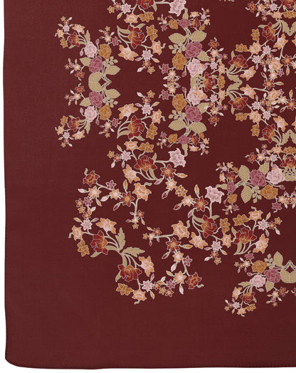 Gemala in Delima Satin Shawl