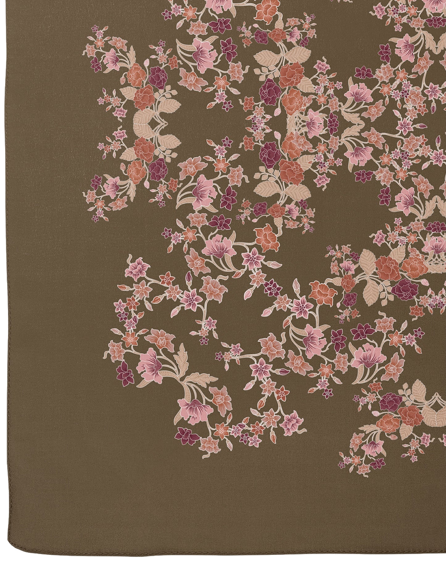 Gemala in Lembayung Satin Shawl